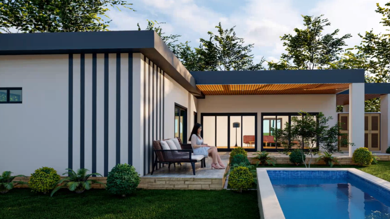135m2 Piscine Villa Hua Hin