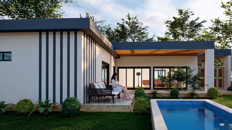 135m2 Piscine Villa Hua Hin