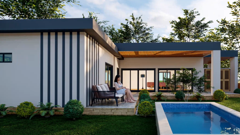 135m2 Piscine Villa Hua Hin